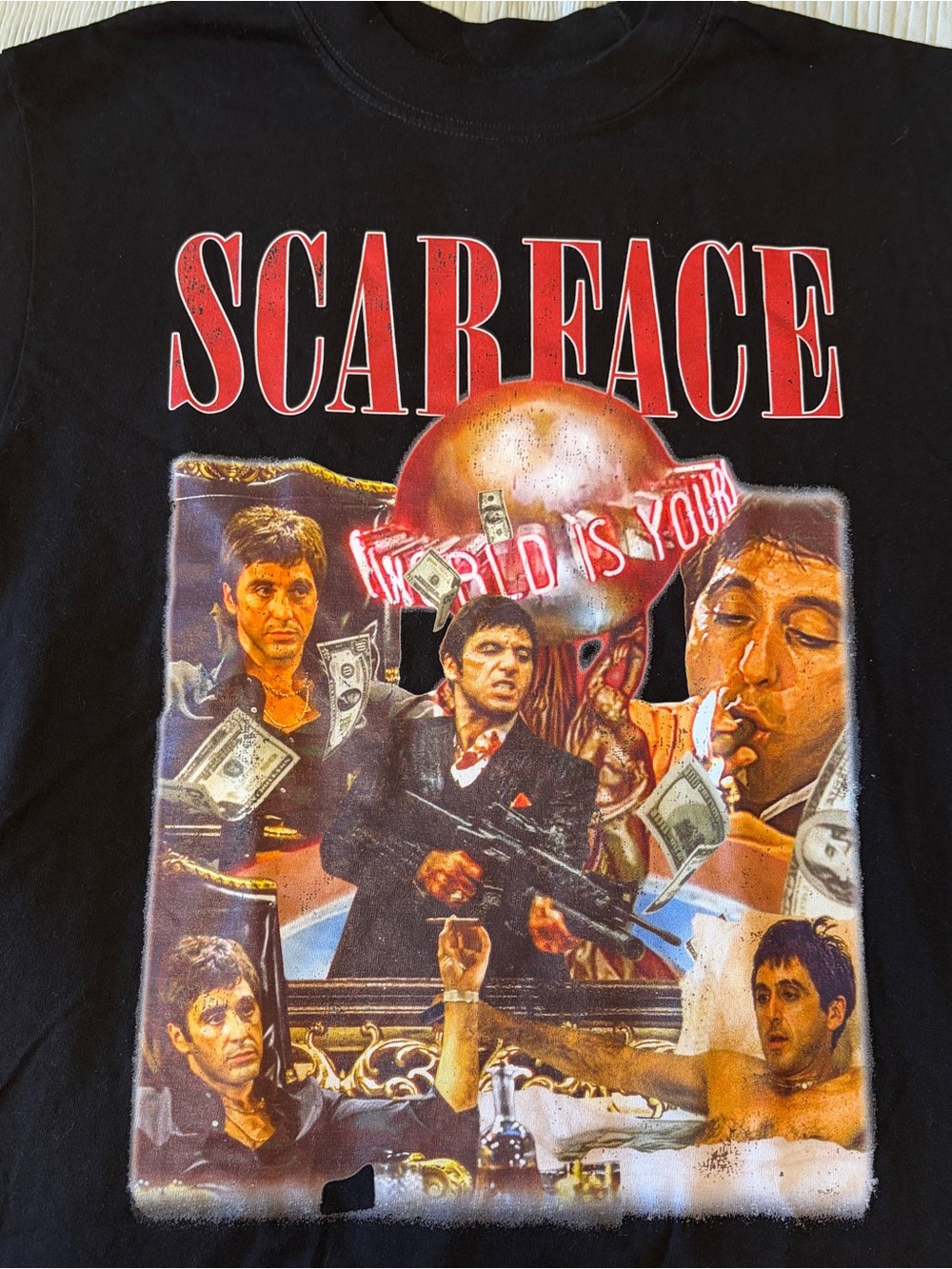 Scarface Graphic Black Men's T-Shirt